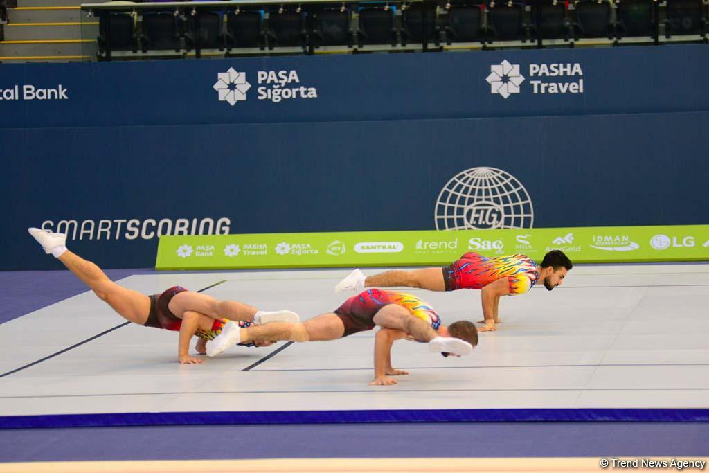 Rhythmic, aerobic gymnastics competitions underway in National Gymnastics Arena in Baku (PHOTO)
