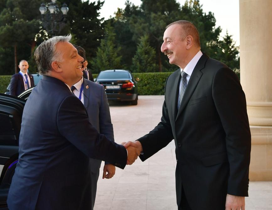 Президент Ильхам Алиев встретился с премьер-министром Венгрии Виктором Орбаном (ФОТО)