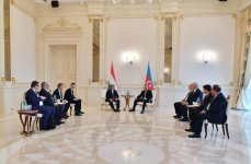 Президент Ильхам Алиев встретился с премьер-министром Венгрии Виктором Орбаном (ФОТО)