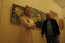 Флаг Азербайджана в мастерской художника из Cанкт-Петербурга: Когда ты живешь не там, где родился... (ФОТО)