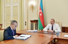 Президент Ильхам Алиев принял Микаила Джаббарова в связи с назначением его на новую должность (ФОТО)