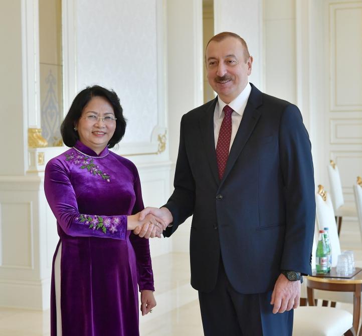 Президент Ильхам Алиев принял вице-президента Вьетнама (ФОТО)