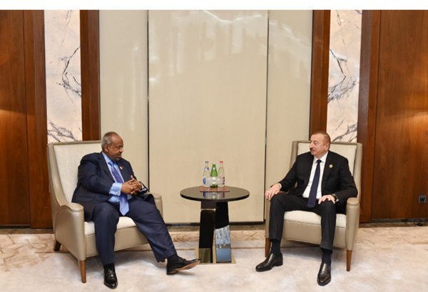 Ilham Aliyev meets Djiboutian President Ismail Omar Guelleh