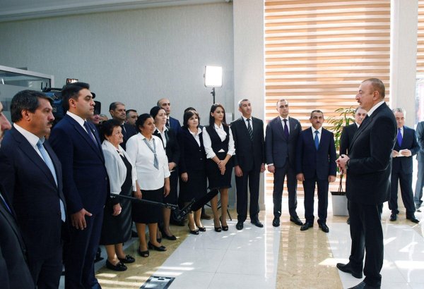 President Ilham Aliyev attends ceremony to launch drinking water supply in Aghdash