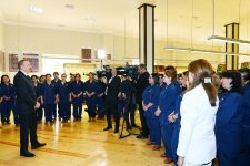 Президент Ильхам Алиев принял участие в открытии Габалинского филиала ОАО «Азерхалча» (ФОТО)