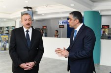 Президент Ильхам Алиев принял участие в открытии Центра обслуживания «Шебеке» в Агдашском районном телекоммуникационном узле (ФОТО)