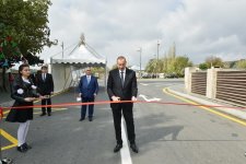 Президент Ильхам Алиев принял участие в открытии автодороги в Габале (ФОТО)