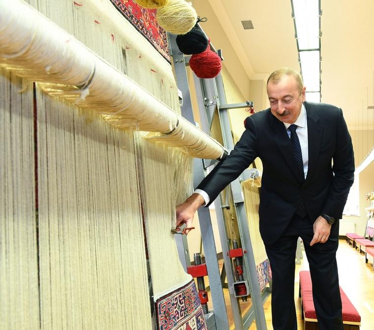 Президент Ильхам Алиев принял участие в открытии Габалинского филиала ОАО «Азерхалча» (ФОТО)