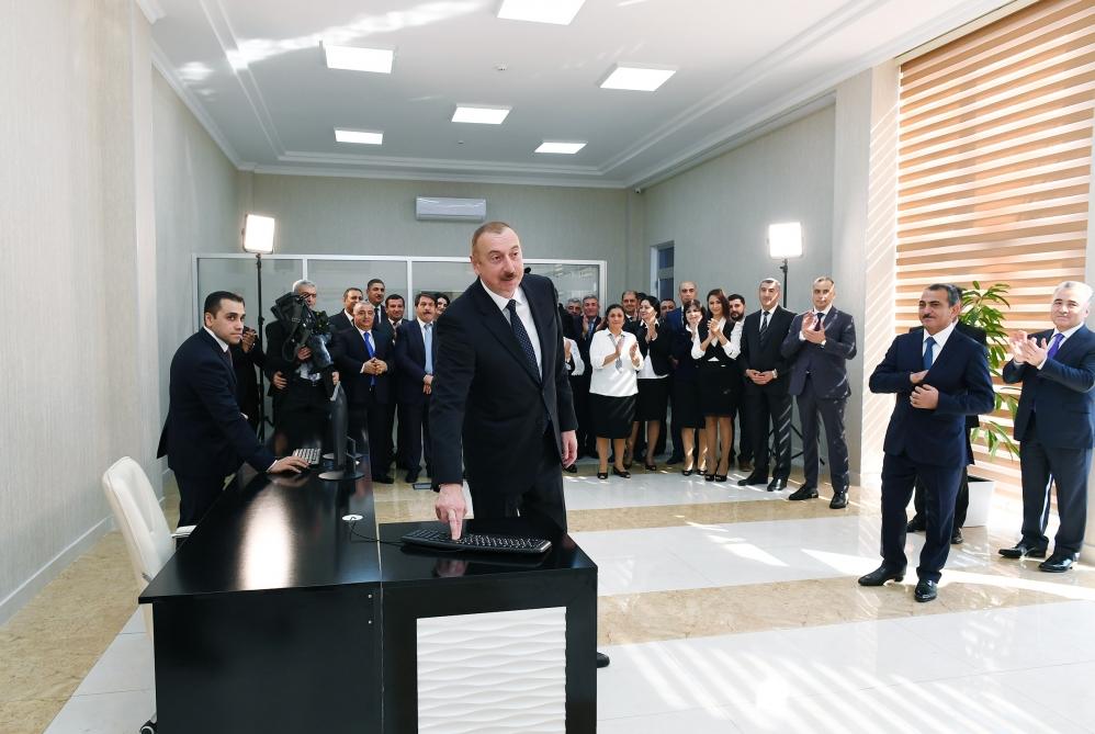 President Ilham Aliyev attends ceremony to launch drinking water supply in Aghdash