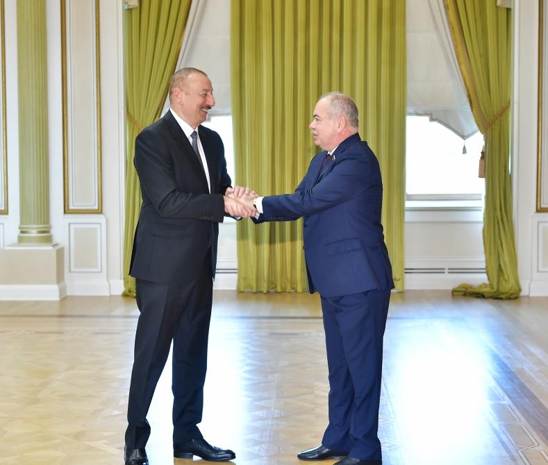 Президент Ильхам Алиев принял зампреда и главу комитета Совфеда России, председателя Народного собрания Дагестана (ФОТО) (версия 2)