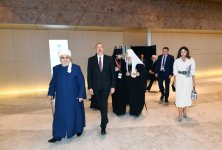 Президент Ильхам Алиев и Первая леди Мехрибан Алиева приняли участие во II Саммите мировых религиозных лидеров в Баку (ФОТО)