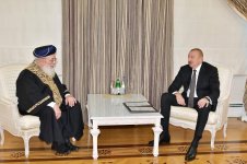 Президент Ильхам Алиев принял главного ортодоксального раввина Гудса сефарди (ФОТО)