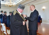 Президент Ильхам Алиев принял делегацию в составе группы мусульманских религиозных деятелей из северокавказских республик России (ФОТО) (версия 2)