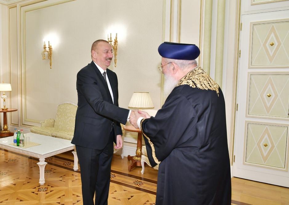 Президент Ильхам Алиев принял главного ортодоксального раввина Гудса сефарди (ФОТО)