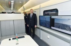 Президент Ильхам Алиев принял участие в открытии железнодорожной станции "Пиршаги" (ФОТО) (версия 3)