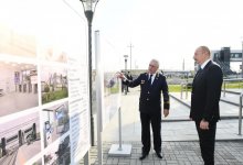 Президент Ильхам Алиев принял участие в открытии железнодорожной станции "Пиршаги" (ФОТО) (версия 3)