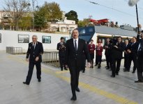 Президент Ильхам Алиев принял участие в открытии железнодорожной станции "Пиршаги" (ФОТО) (версия 3)