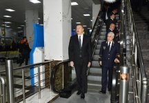 Президент Ильхам Алиев принял участие в открытии железнодорожной станции "Пиршаги" (ФОТО) (версия 3)