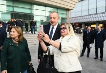 Президент Ильхам Алиев принял участие в открытии железнодорожной станции "Пиршаги" (ФОТО) (версия 3)