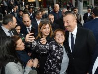 Президент Ильхам Алиев принял участие в открытии железнодорожной станции "Пиршаги" (ФОТО) (версия 3)