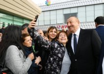 Президент Ильхам Алиев принял участие в открытии железнодорожной станции "Пиршаги" (ФОТО) (версия 3)
