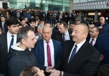 Президент Ильхам Алиев принял участие в открытии железнодорожной станции "Пиршаги" (ФОТО) (версия 3)