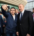 Президент Ильхам Алиев принял участие в открытии железнодорожной станции "Пиршаги" (ФОТО) (версия 3)