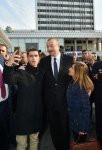 Президент Ильхам Алиев принял участие в открытии железнодорожной станции "Пиршаги" (ФОТО) (версия 3)