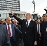 Президент Ильхам Алиев принял участие в открытии железнодорожной станции "Пиршаги" (ФОТО) (версия 3)