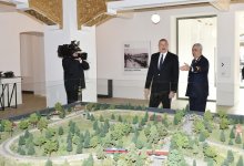 Президент Ильхам Алиев принял участие в открытии железнодорожной станции "Пиршаги" (ФОТО) (версия 3)