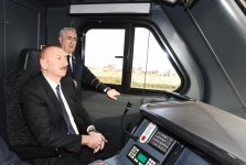 Президент Ильхам Алиев принял участие в открытии железнодорожной станции "Пиршаги" (ФОТО) (версия 3)