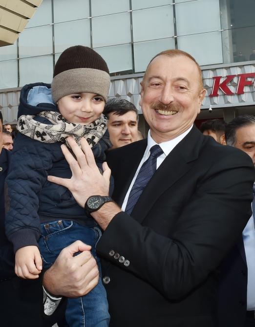 Президент Ильхам Алиев принял участие в открытии железнодорожной станции "Пиршаги" (ФОТО) (версия 3)