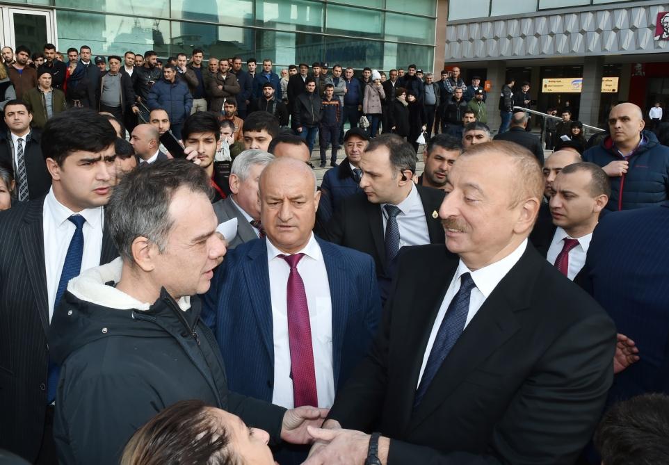 Президент Ильхам Алиев принял участие в открытии железнодорожной станции "Пиршаги" (ФОТО) (версия 3)