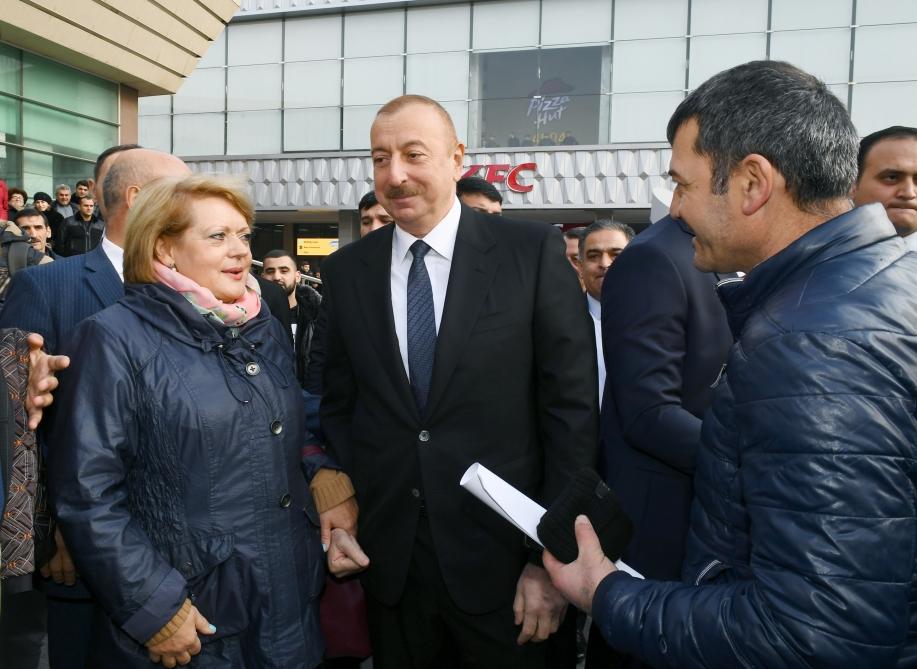 Президент Ильхам Алиев принял участие в открытии железнодорожной станции "Пиршаги" (ФОТО) (версия 3)