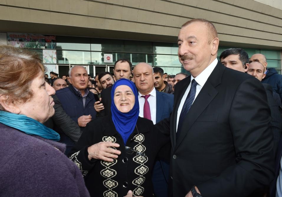 Президент Ильхам Алиев принял участие в открытии железнодорожной станции "Пиршаги" (ФОТО) (версия 3)