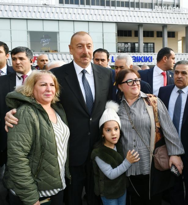 Президент Ильхам Алиев принял участие в открытии железнодорожной станции "Пиршаги" (ФОТО) (версия 3)