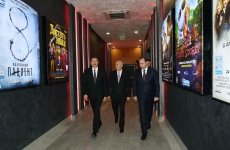 Президент Ильхам Алиев принял участие в открытии нового здания кинотеатра "Низами" в Сумгайыте (ФОТО) (версия 2)