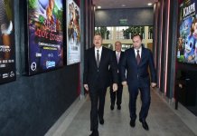 Президент Ильхам Алиев принял участие в открытии нового здания кинотеатра "Низами" в Сумгайыте (ФОТО) (версия 2)