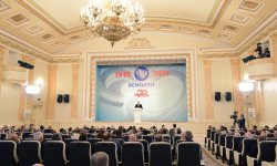 Президент Ильхам Алиев принял участие в мероприятии, посвященном 70-летию Сумгайыта (ФОТО) (версия 2)