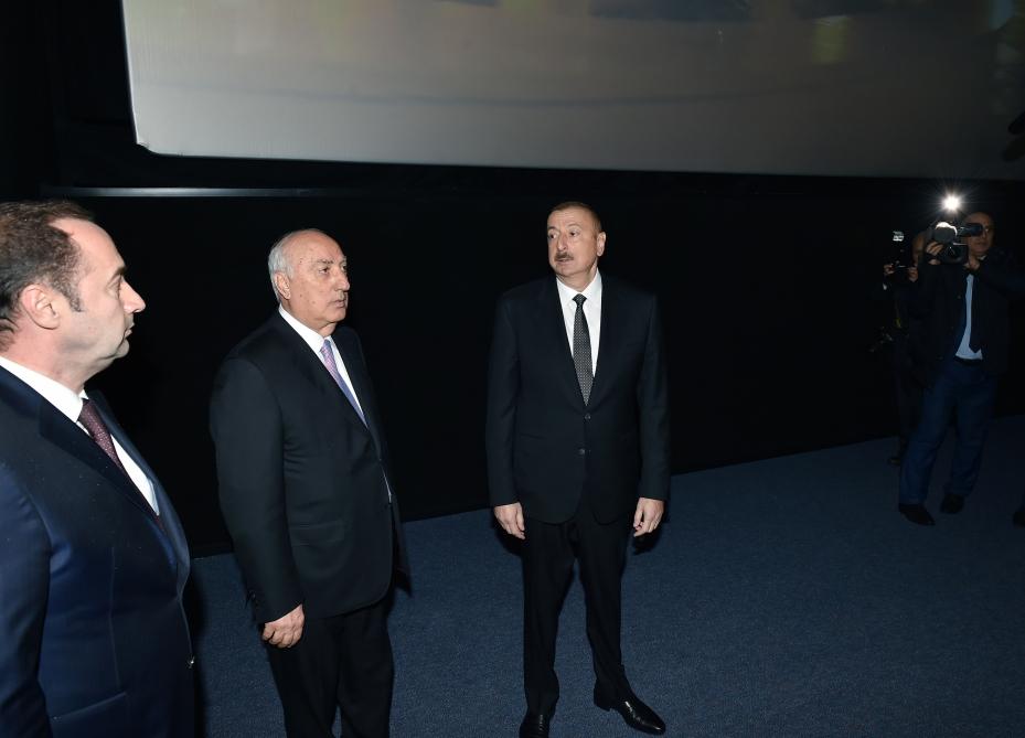 Президент Ильхам Алиев принял участие в открытии нового здания кинотеатра "Низами" в Сумгайыте (ФОТО) (версия 2)