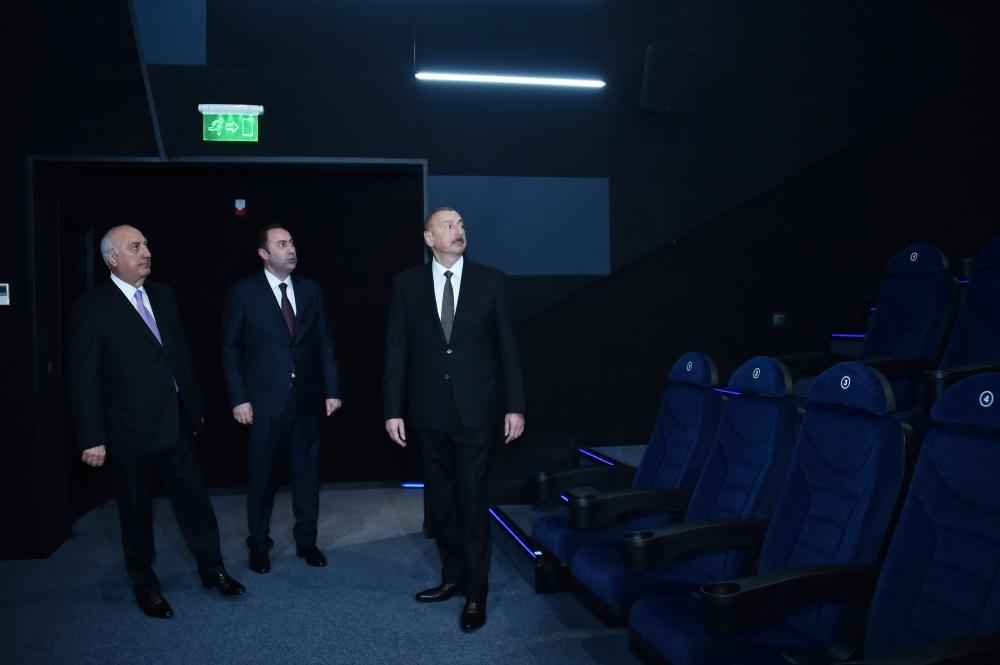 Президент Ильхам Алиев принял участие в открытии нового здания кинотеатра "Низами" в Сумгайыте (ФОТО) (версия 2)