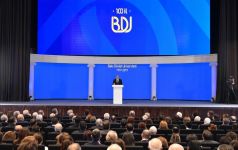 Президент Ильхам Алиев принял участие в церемонии, проходившей по случаю 100-летнего юбилея Бакинского государственного университета (ФОТО)