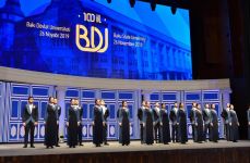 Президент Ильхам Алиев принял участие в церемонии, проходившей по случаю 100-летнего юбилея Бакинского государственного университета (ФОТО)