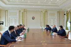 Президент Ильхам Алиев принял делегацию во главе с министром иностранных и европейских дел Словакии (ФОТО)