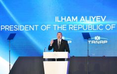 Президент Ильхам Алиев принял участие в церемонии открытия части проекта TANAP, соединяющейся с Европой (ФОТО)