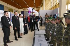 Президент Ильхам Алиев и Первая леди Мехрибан Алиева ознакомились с выставкой “Bakutel-2019” (ФОТО)