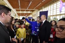 Президент Ильхам Алиев и Первая леди Мехрибан Алиева ознакомились с выставкой “Bakutel-2019” (ФОТО)