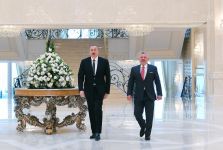 Состоялся рабочий обед Президента Азербайджана с Королем Иордании (ФОТО)