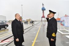 Президент Ильхам Алиев принял участие в сдаче в эксплуатацию первого танкера, построенного на Бакинском судостроительном заводе (ФОТО)