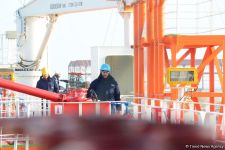 Танкер "Лачин" будет перевозить грузы по Каспию и за его пределами (ФОТО)